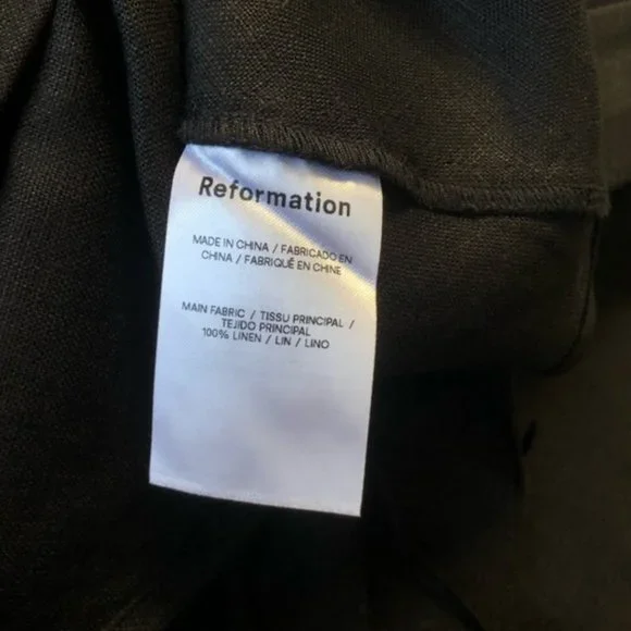 Reformation Black Midi Slip Dress - Picture 7 of 8